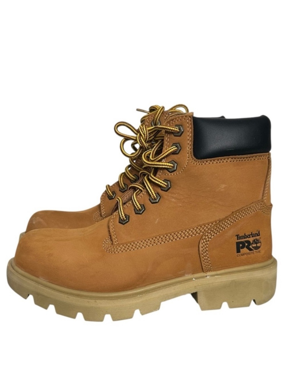 Timberland PRO Sawhorse 6" Composite Safety Toe Boots Wheat Men’s Size 4.5 92628